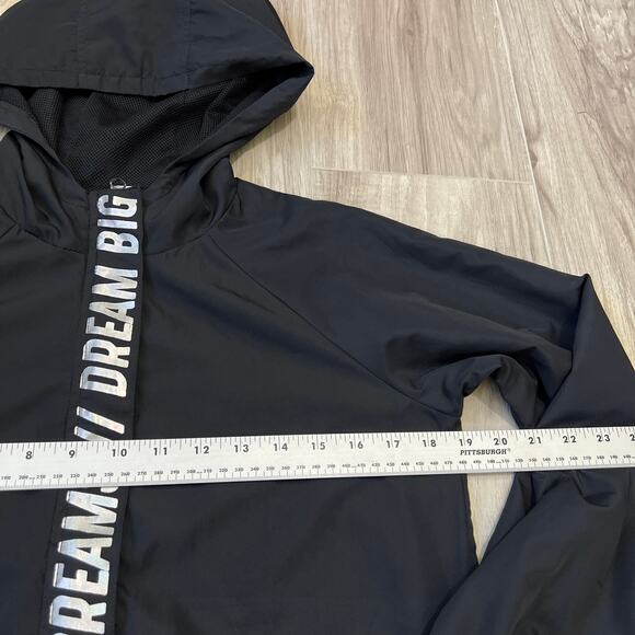 Ideology Girls Big Dreams Hoodie Jacket Black Kaleidoscope Print Zip M - Picture 4 of 7